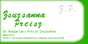 zsuzsanna preisz business card